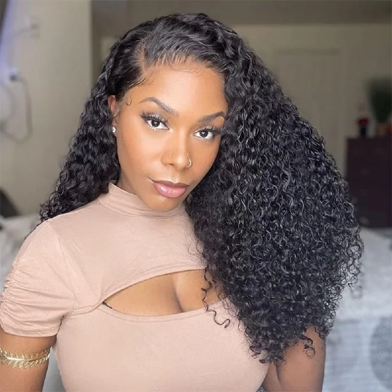 13x4/13x6 Real HD Lace Frontal Wigs Deep Curly Human Hair