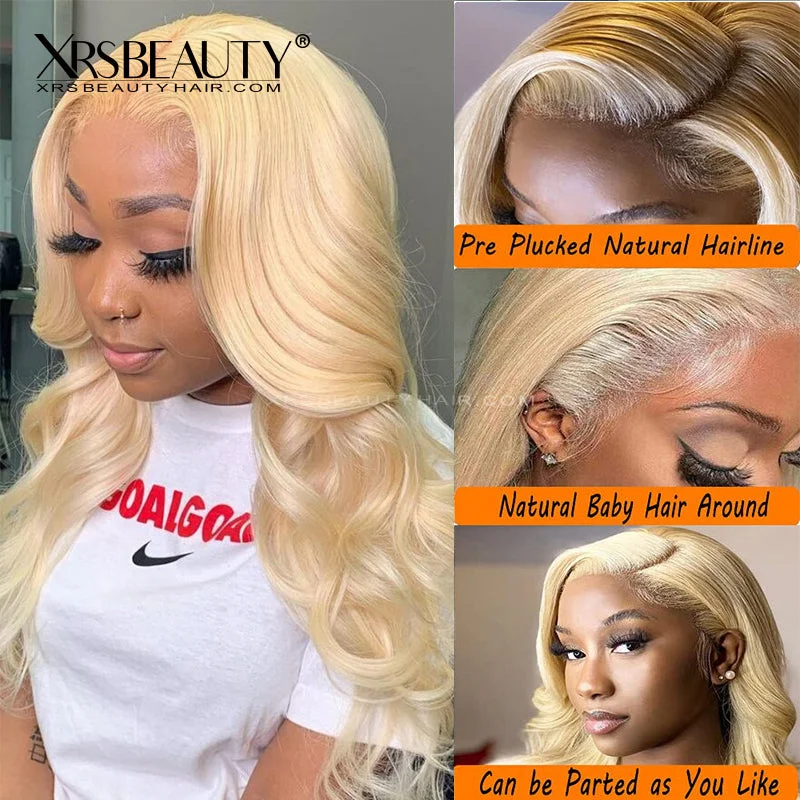 613 Blonde Body Wave Wig 13x4 Lace Front Remy Human Hair Wig [CFW02]