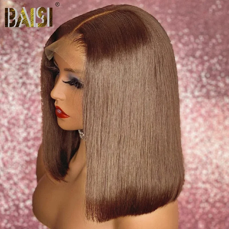 BAISI  Brown Color Lace BoB Wig