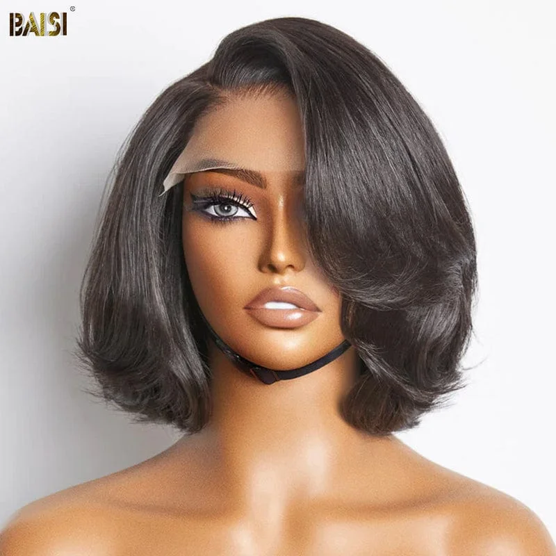 Baisi Elegant Natural Black Short Wig