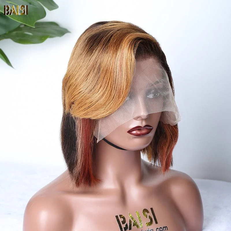 BAISI Piano Straight Short BoB Wig