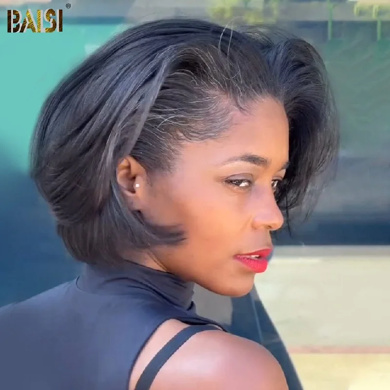 BAISI Sexy BoB Full Straight Short Wig