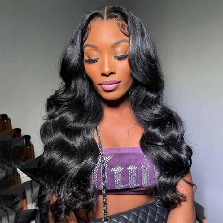 4x4 Standard Lace Closure Wigs Body Wave Virgin Human Hair Wig