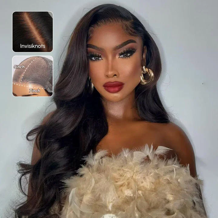 Body Wave Pre-everything 7x5 Lace Wig Human Hair Beginner Wig Pre-Cut Lace