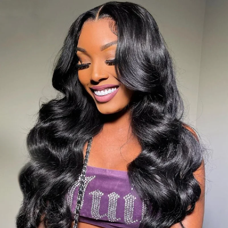 Glueless Standard Lace Frontal Wigs Body Wave Human Hair Wigs