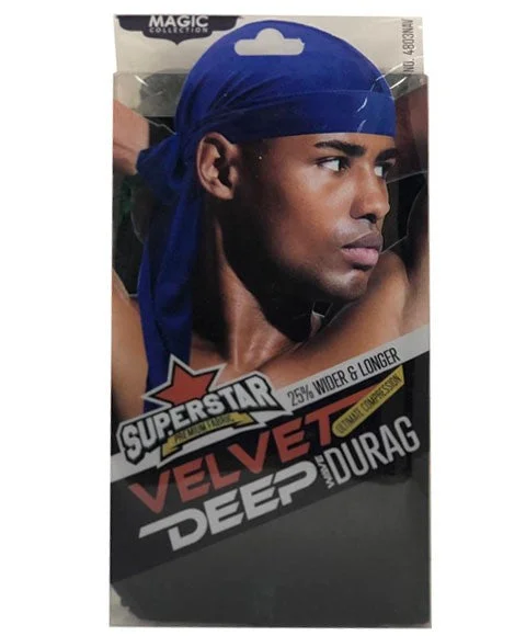 Magic Collection Superstar Velvet Deep Wave Durag 4803NAV