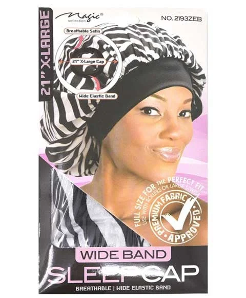 Magic Collection Wide Sleep Cap 2193 Zebra