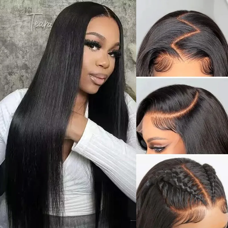 Parting Max 9×6 Wear Go Straight Wig Pre-Bleached Glueless Wig Pre Cut Lace Wig