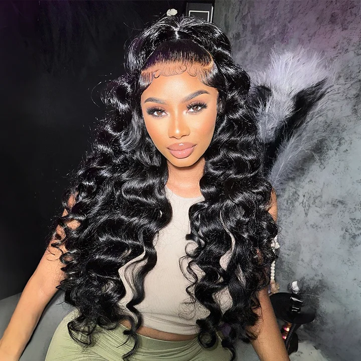 Real HD Lace Frontal Wig Loose Deep Wave Human Hair