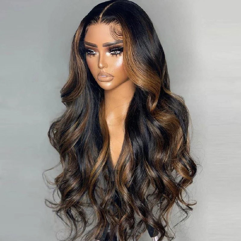 WOWANGEL Highlight 5X5 HD Lace Closure Wig Body Wave Wear & Go Wig