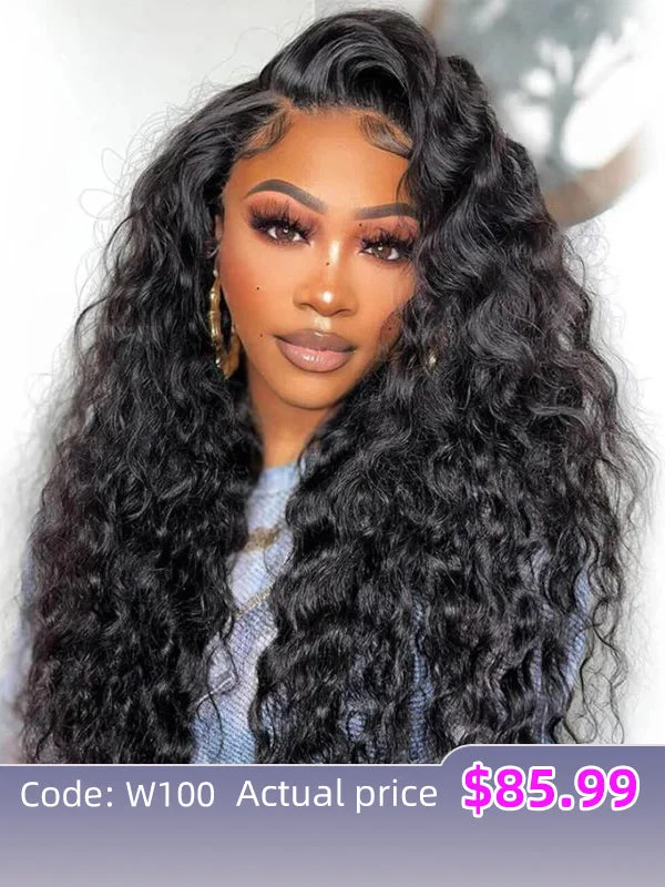 $100 Off Code: W100 | Wavymy Loose Deep Wave M-Cap 9x6 Lace Wear & Go Pre-bleached Wigs 180% Density