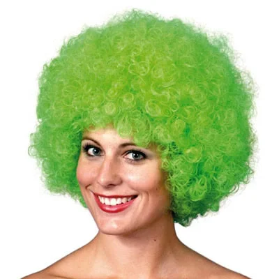 Afro Or Clown Wig Green