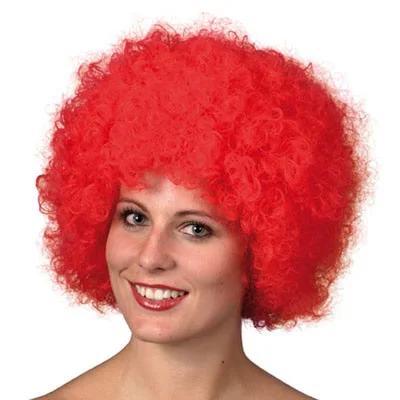 Afro Or Clown Wig Red