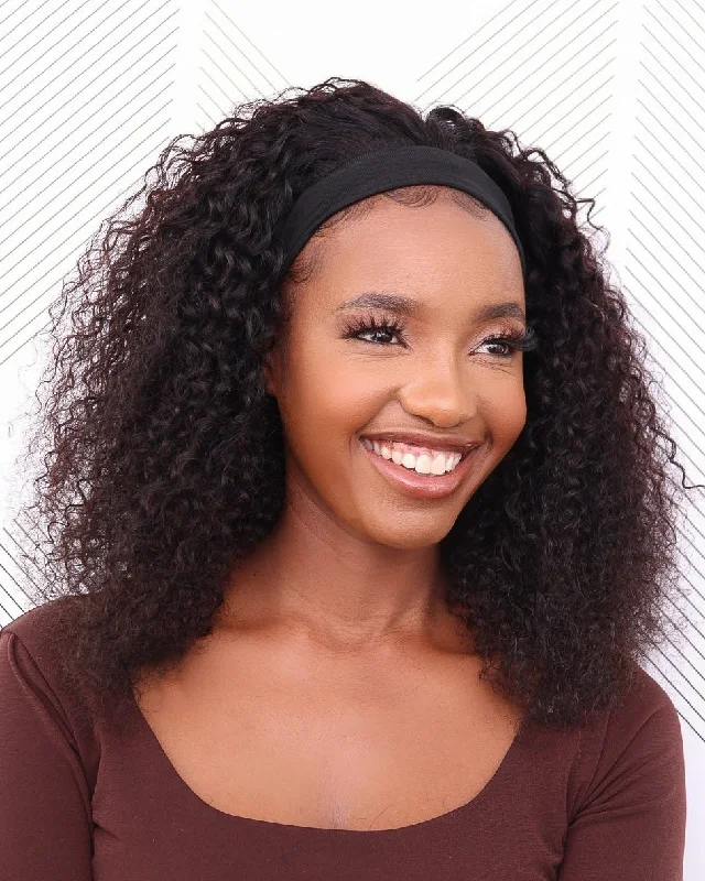 Brazilian Headband Wig - Jerry Curl - 18"