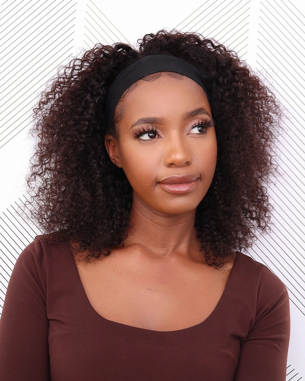 Brazilian Headband Wig - Kinky Curl - 12"