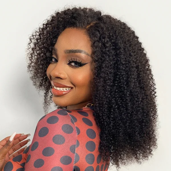 Worth |Undetectable Invisible Afro Glueless 13x4 Frontal Lace Wig 18 Inches