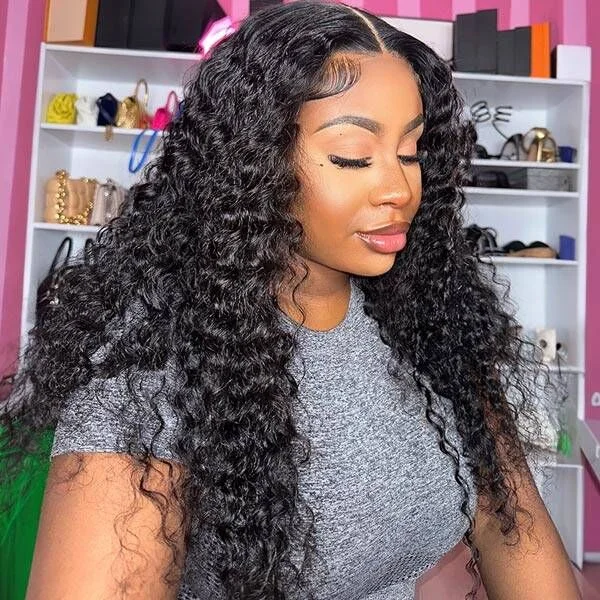 Junoda Deep Wave Curly Wear & Go Wig Quick Breathable Glueless Human Hair Lace Wig OnlyOneJess Obodo Oyinbo Tv Recommend