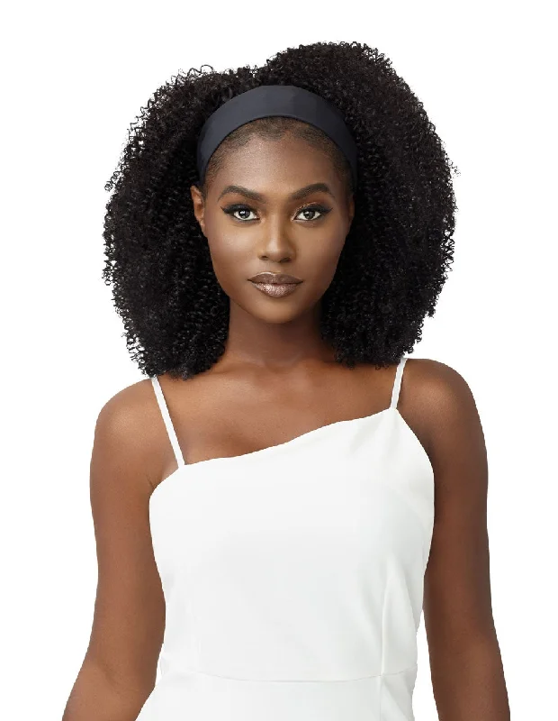 Outre 100% Unprocessed Human Hair Headband Wig Wet & Wavy HH - Kinky Coily 14"