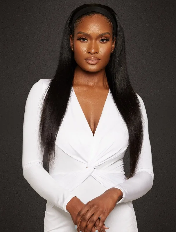 Virgin Brazilian Straight Headband Wig