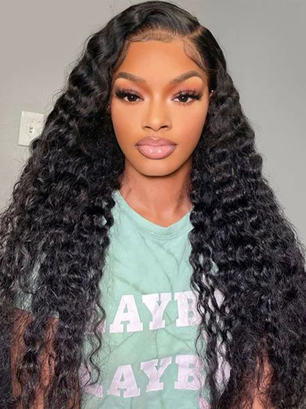 Wavymy Loose Deep Wave 13x4 HD Lace Front Wigs 100% Virgin Human Hair Lace Wig