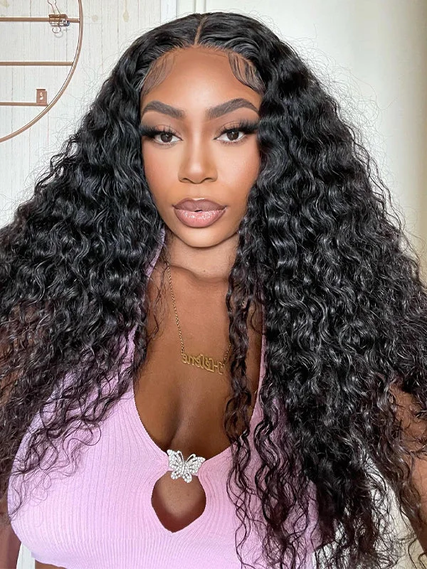 Wavymy Deep Wave M-Cap 9x6 Lace Wear & Go Glueless Wigs Pre-Everything Wigs 180% Density