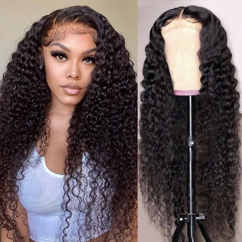 Wavymy Deep Wave Wig Glueless Full Lace Wig Virgin Human Hair