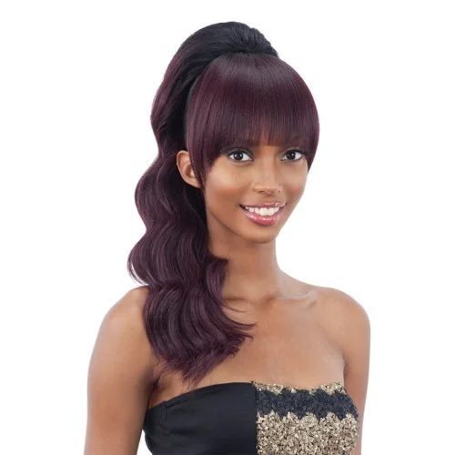 FreeTress Equal Synthetic Hair Ponytail & China Bang Loose Deep 2Pcs