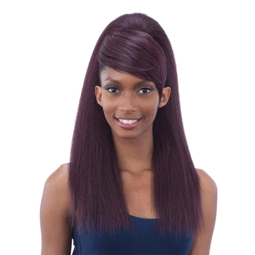 ModelModel Synthetic Hair Ponytail and Swoop Side Bang Yaky Straight 2Pcs