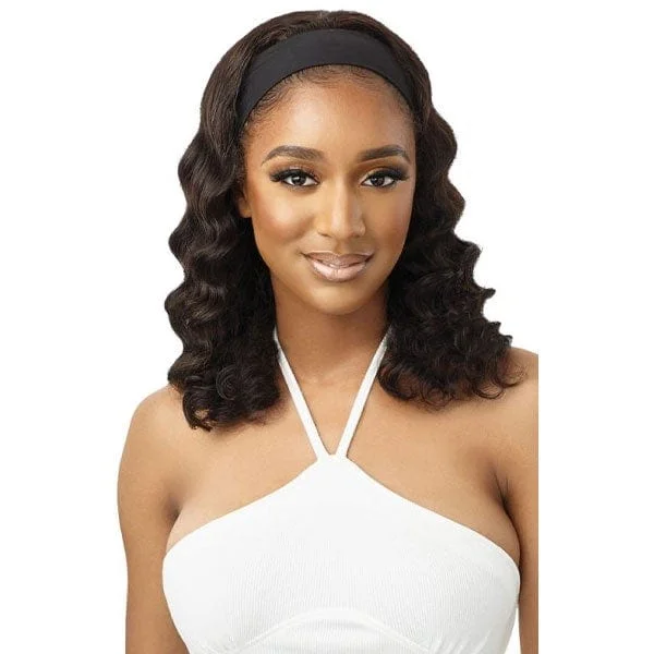 Outre 100% Human Hair Headband Wig - BODY CURL 16"