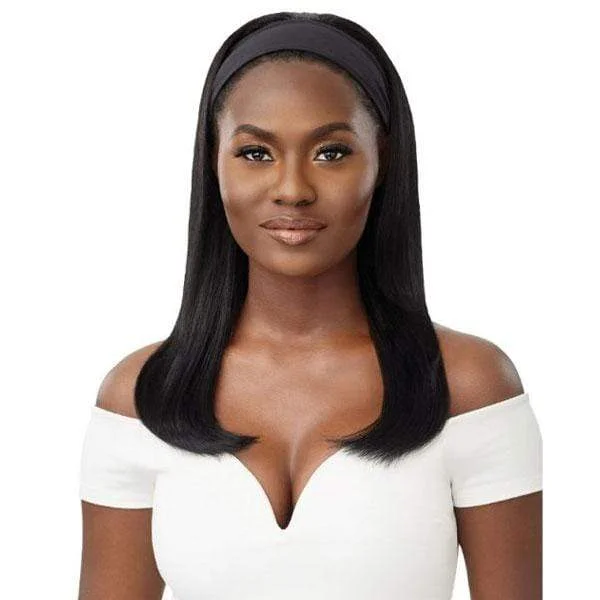 Outre 100% Human Hair Headband Wig - NATURAL STRAIGHT 20"