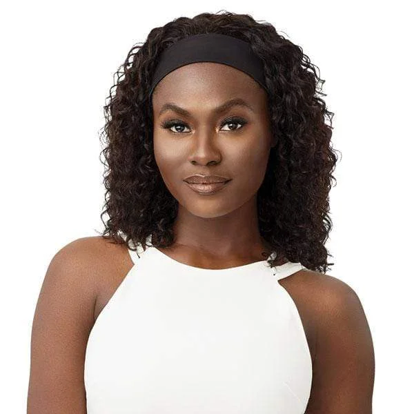 Outre 100% Human Hair WET & WAVY Headband Wig - DEEP WAVE 14"