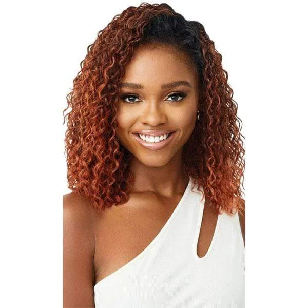 Outre Quick Weave Wet & Wavy Style Synthetic Half Wig - DEEP CURL 14"