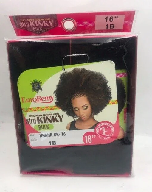 EVE HAIR AFRO KINKY BULK HUMAN HAIR 16" (100% Remy Human Hair)