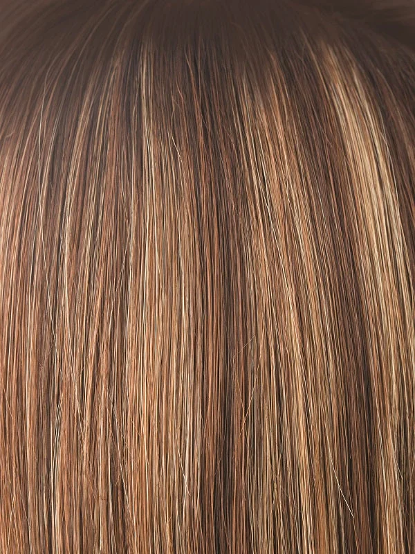 AUBURN SUGAR-R | Rooted Dark with a Medium Auburn base with a Dark Strawberry Blonde highlight