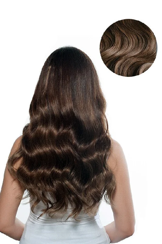 Chestnut Brown Clip In Hair Extensions