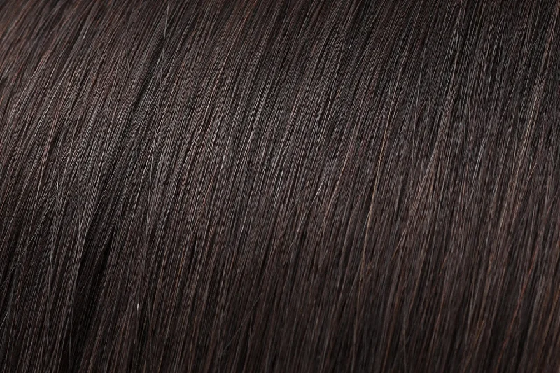 Clip In Extensions: Darkest Brown #2