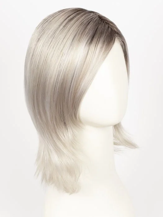 SILVER-BLONDE-ROOTED