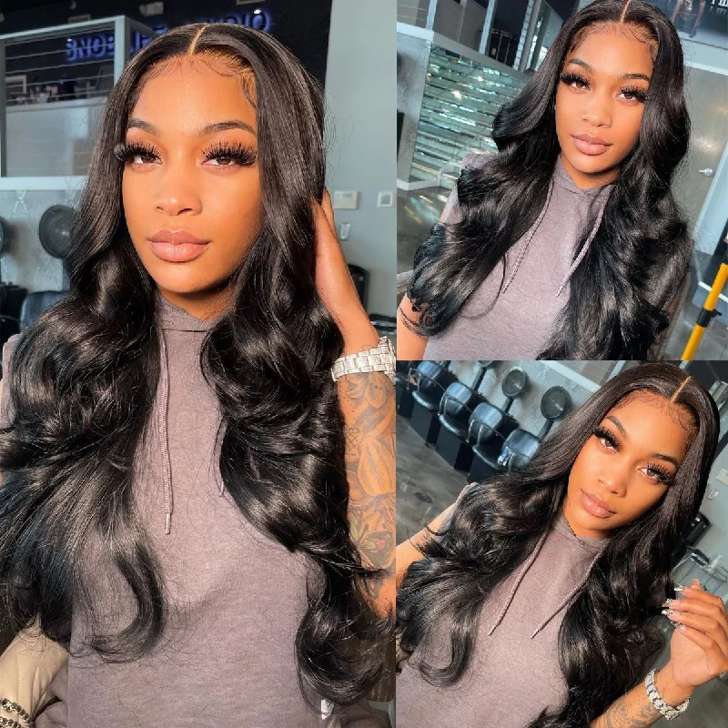 Nako | Wavy Human Hair 5X5 HD Lace Closure Wig Pre-Cut