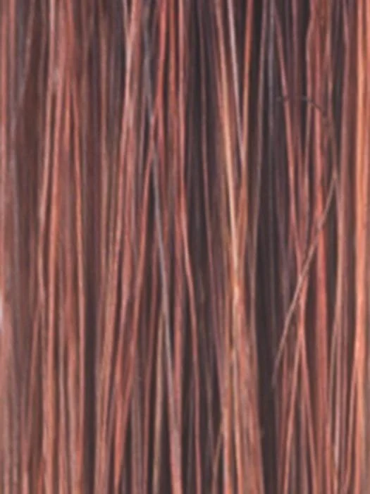 CRIMSON-LR Light Copper blended with Medium Copper and Deep Burgundy roots