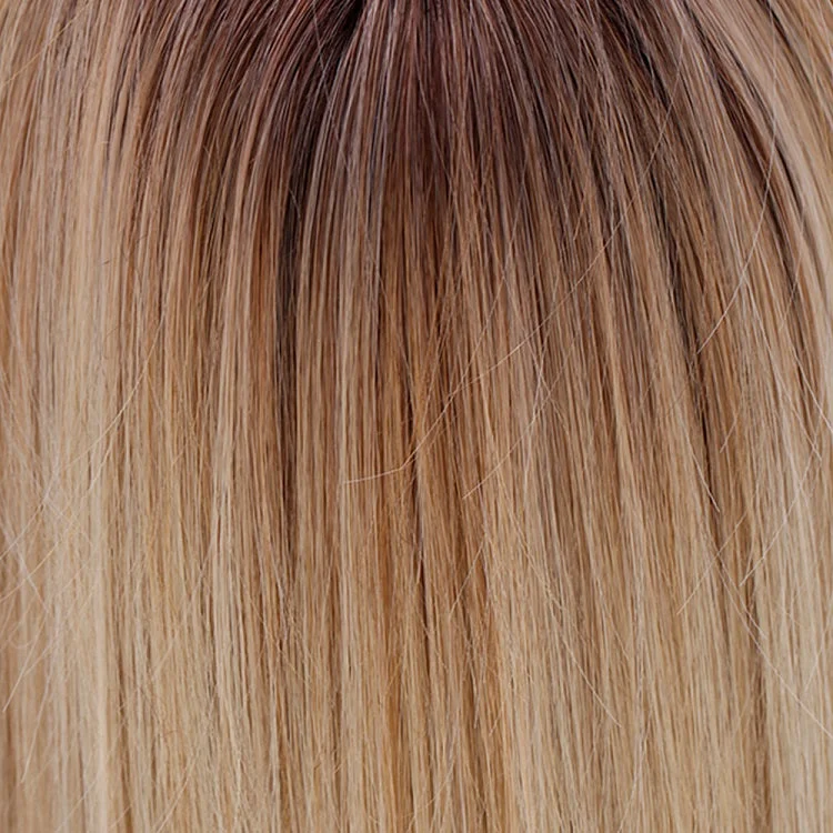 Honey with Chai Latte | 11R/88B/613 | A blend of Sienna Brown and cool medium brown rooting with a blend of honey blonde, light blonde and smoky blonde with a hint of pure blonde