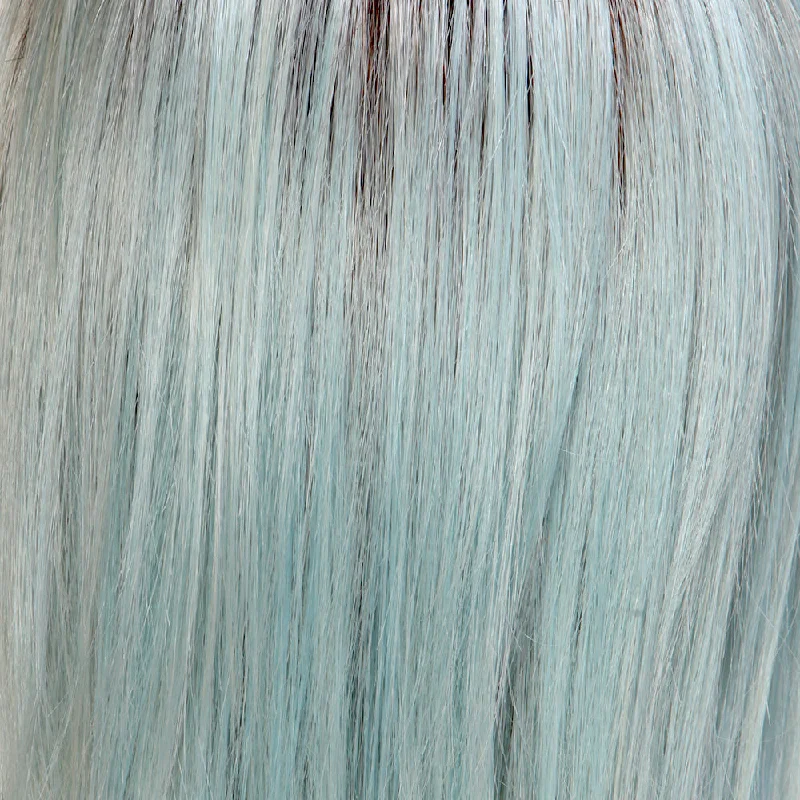 Ocean Blonde | combination of eight blondes and eight blue medium tones and light mixed brown roots