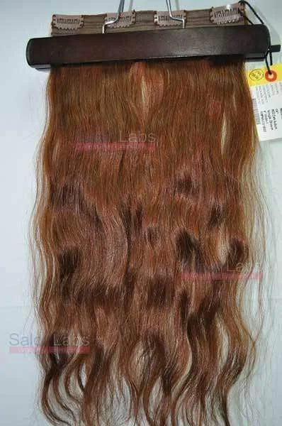 Pure Wavy Clip-in piece 18 Inch 033 Dark Auburn