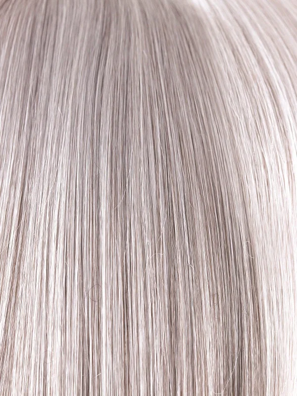 SILVER STONE | Silver Medium Brown blend that transitions to more Silver then Medium Brown then to Silver Bangs