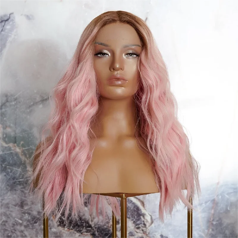 CANDY Pink Ombre Lace Front Wig