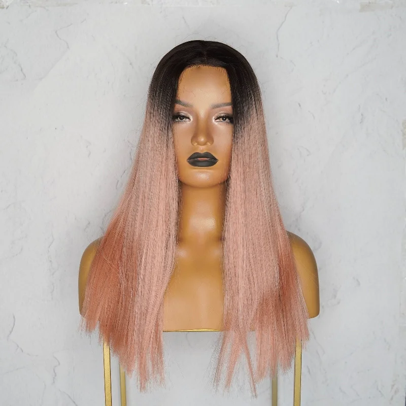 JANELLE Ombre Pink Lace Front Wig