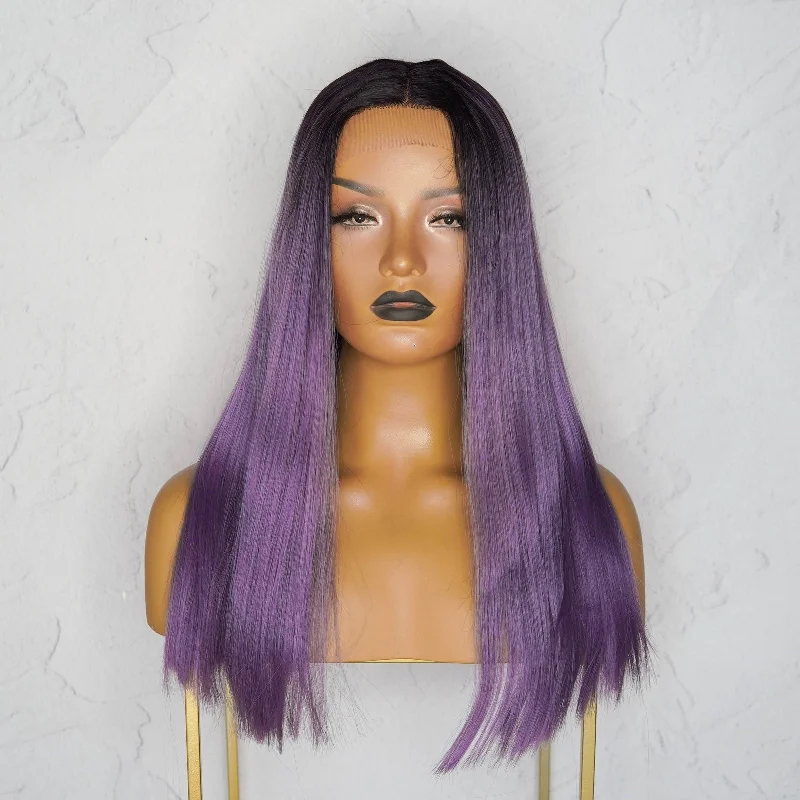 JANELLE Ombre Purple Lace Front Wig